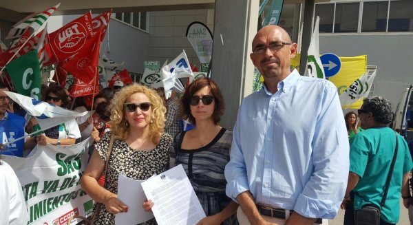 IU y Málaga para la Gente apoya a las movilizaciones de los trabajadores de sanidad