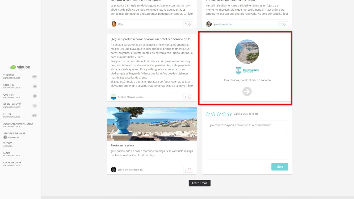 Torremolinos activa una campaña de promoción online de su web oficial de Turismo