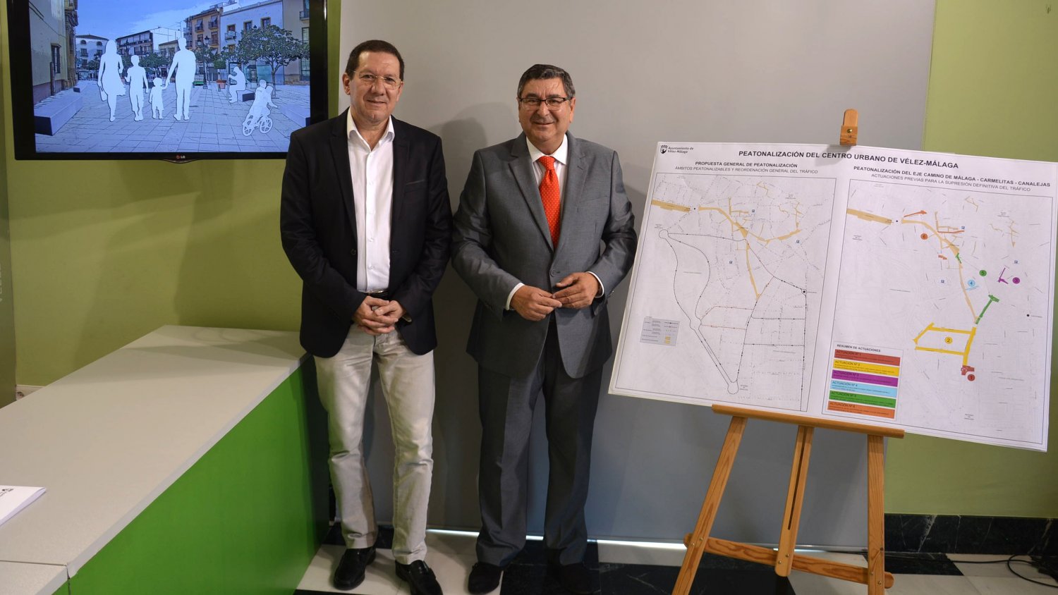 Vélez-Málaga iniciará este año las actuaciones que permitirán la peatonalización del centro de la ciudad