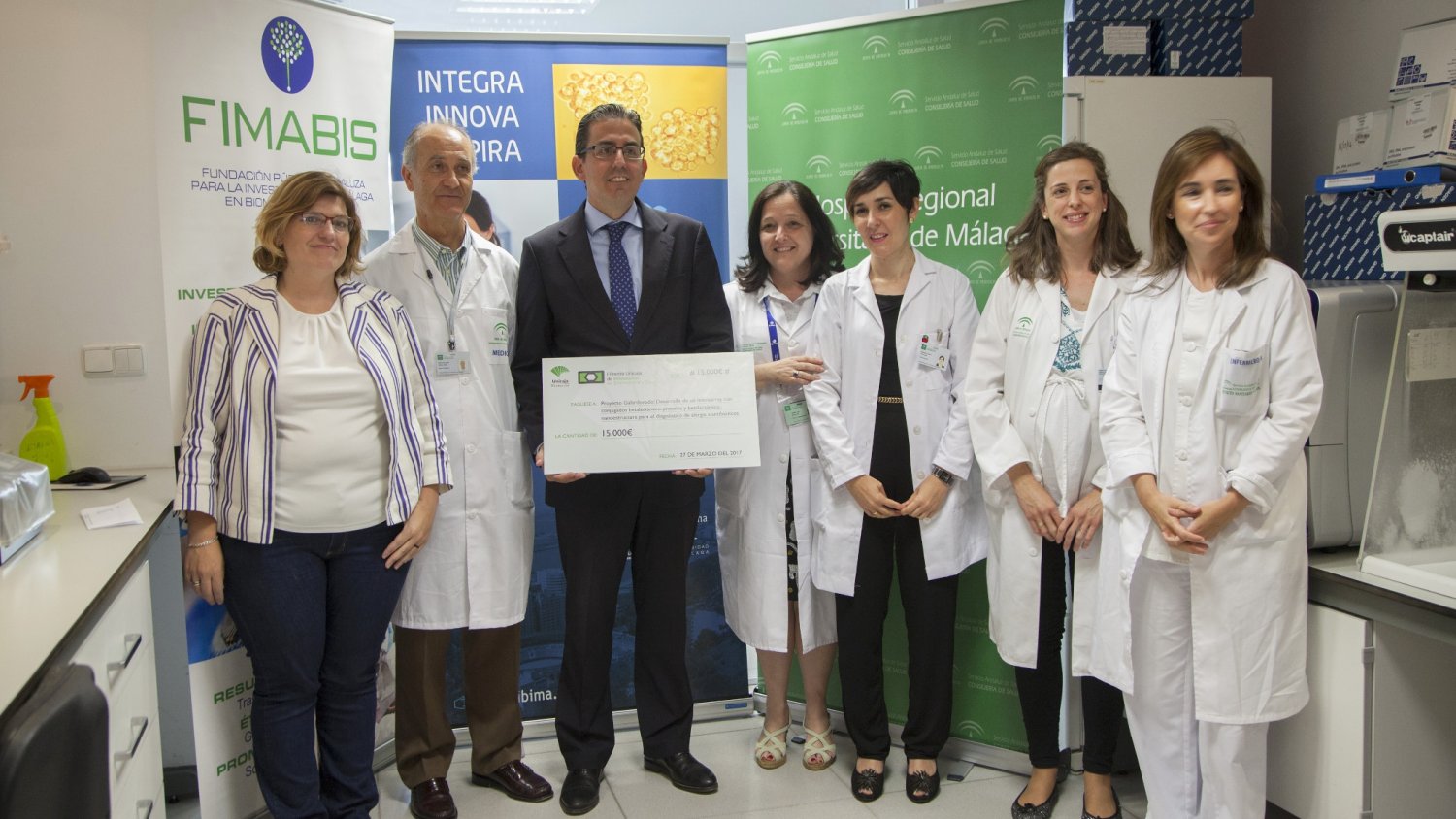 La Fundación Unicaja premia, junto a Fimabis, un proyecto para mejorar el diagnóstico de alergias a antibióticos