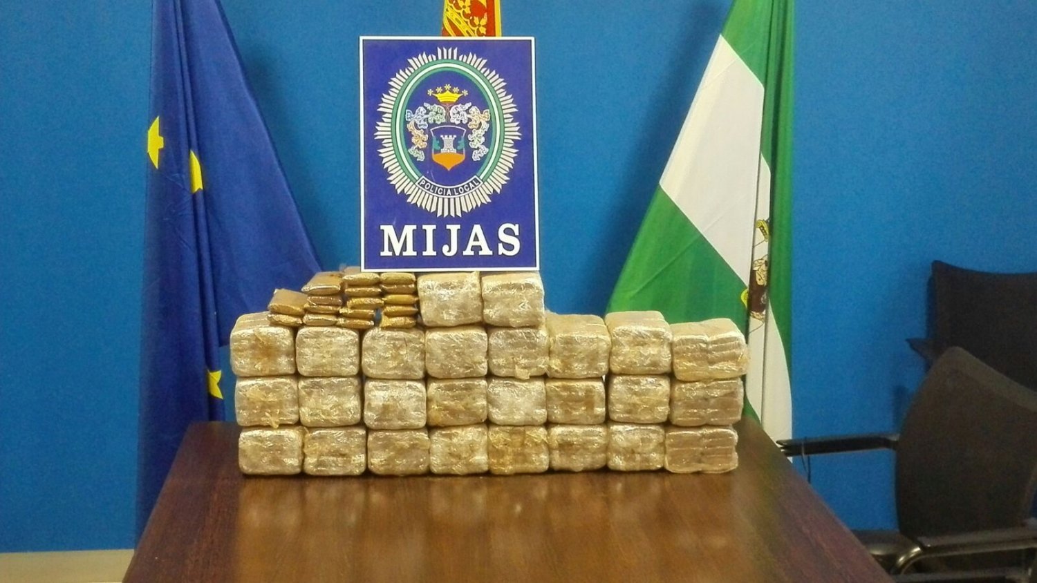 La Policía Local de Mijas incauta 28 kilogramos de hachís en una operación contra el tráfico de droga