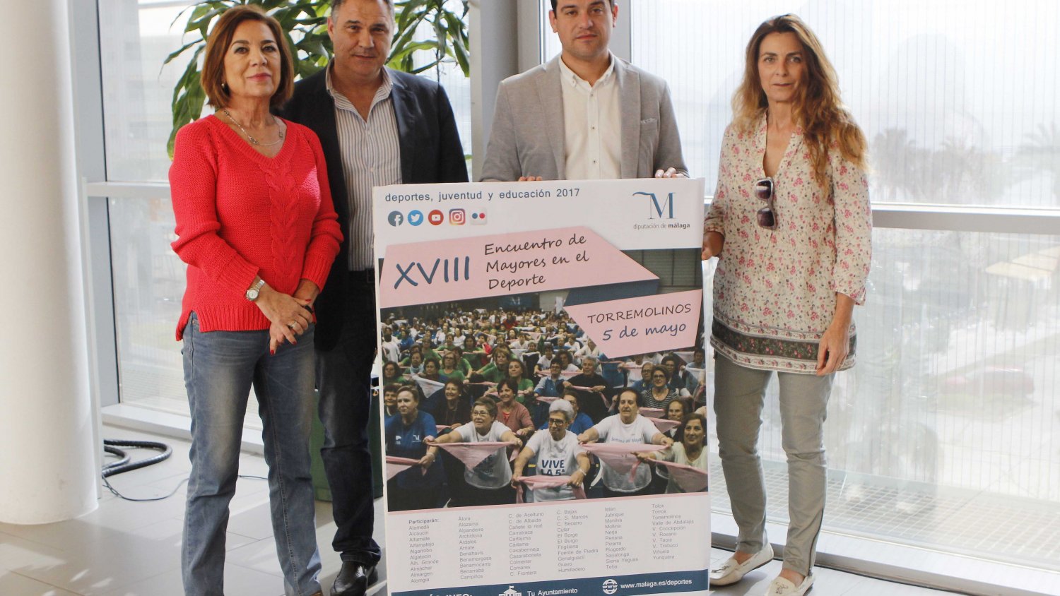 Más de 1.300 mayores de 61 municipios de la provincia se reunirán en una jornada en Torremolinos