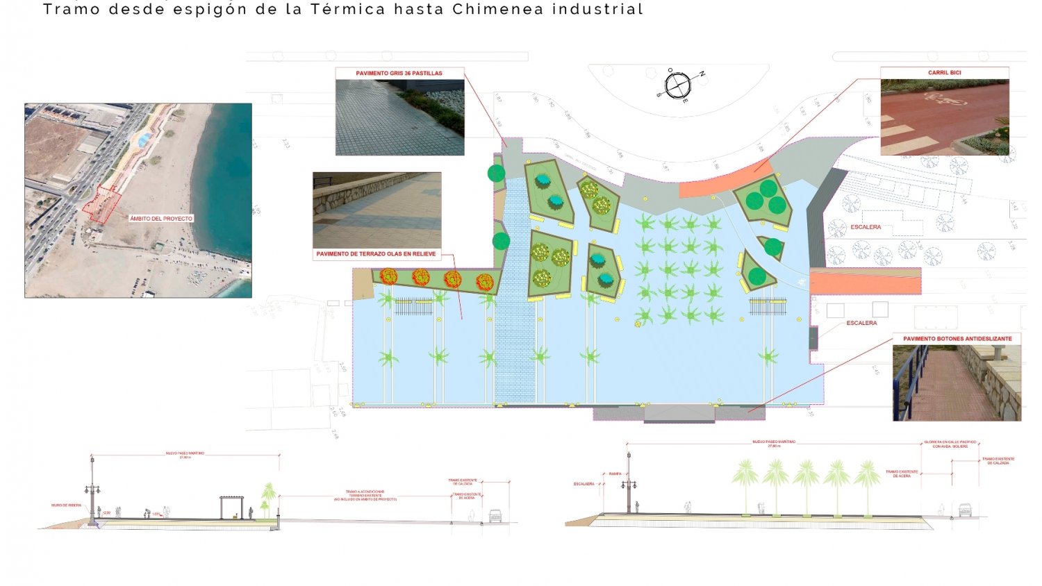 El Gobierno saca a concurso las obras para la prolongación del paseo marítimo de Poniente de Málaga