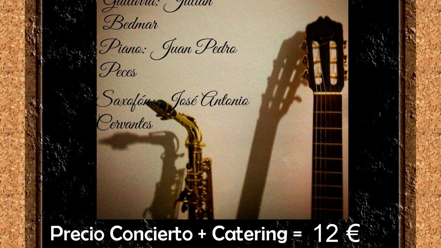 Concierto de guitarra, piano y saxo en los Dólmenes de Estepona