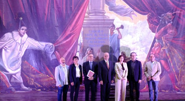 La Fundación Málaga y el Teatro Cervantes abordan la restauración del telón de Bernardo Ferrándiz