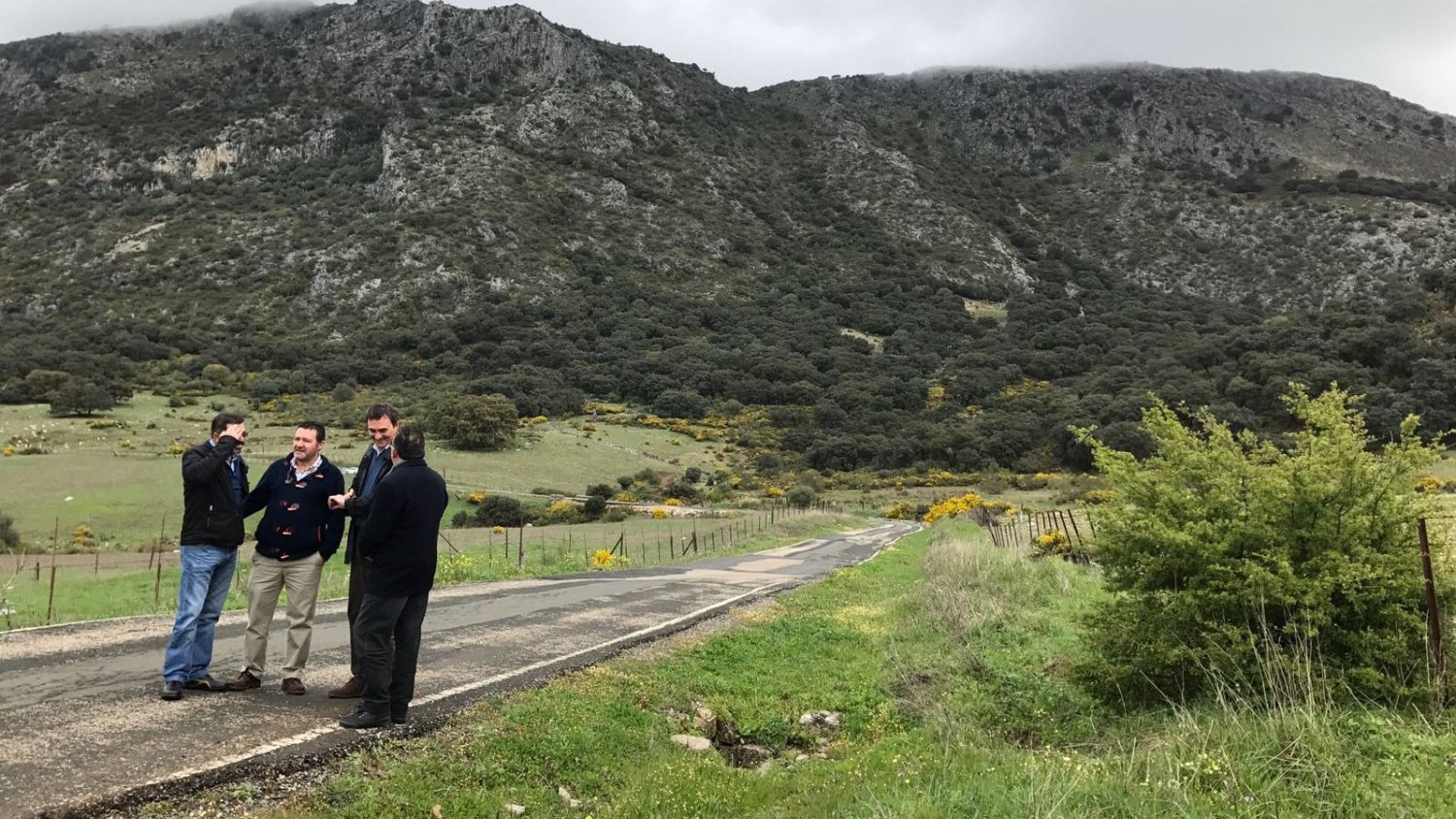 El PP reclama a la Junta el arreglo urgente de la carretera entre Cortes de la Frontera y Ubrique