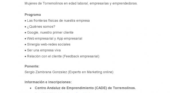 El taller ‘Identidad corporativa virtual’ cerrará el ciclo ‘Las nuevas tecnologías en el emprendimiento’