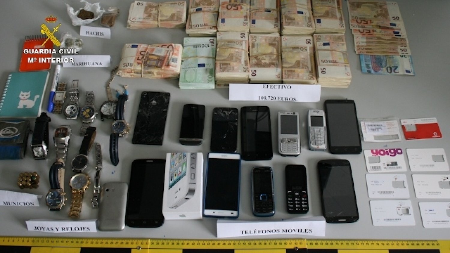 La Guardia Civil desarticula una red dedicada al robo de vehículos y en viviendas