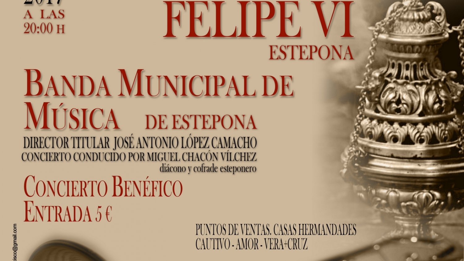 El Auditorio Felipe VI acoge el Concierto Pórtico de la Semana Santa de la Banda Municipal de Estepona