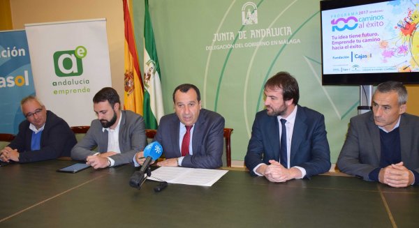 Junta de Andalucía y Fundación Cajasol incentivan a emprendedores malagueños con el programa “100 caminos al éxito”