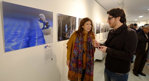 Los pitufos llegan a las salas de exposiciones del Archivo Municipal en plena Semana Blanca