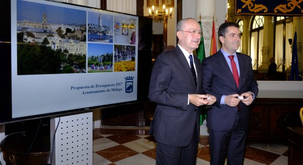 De la Torre propone para 2017 un presupuesto de 749 millones de euros con una subida del 9,5% en las inversiones