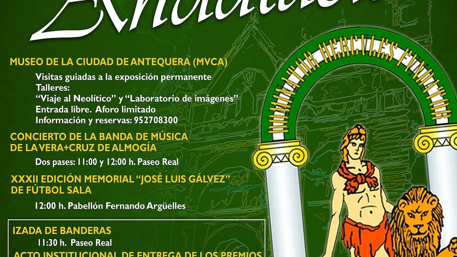 Antequera conmemorará el 28 de febrero, Día de Andalucía, con un programa de actividades culturales y deportivas