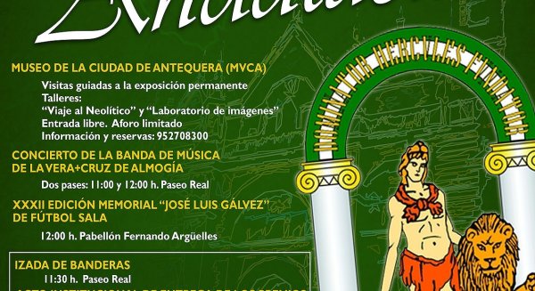 Antequera conmemorará el 28 de febrero, Día de Andalucía, con un programa de actividades culturales y deportivas
