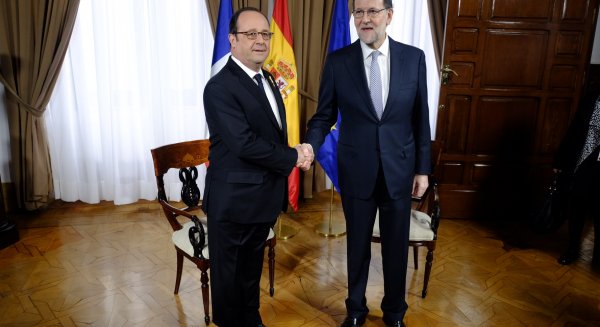 Rajoy y Hollande se reúnen en Málaga ante los retos de la UE