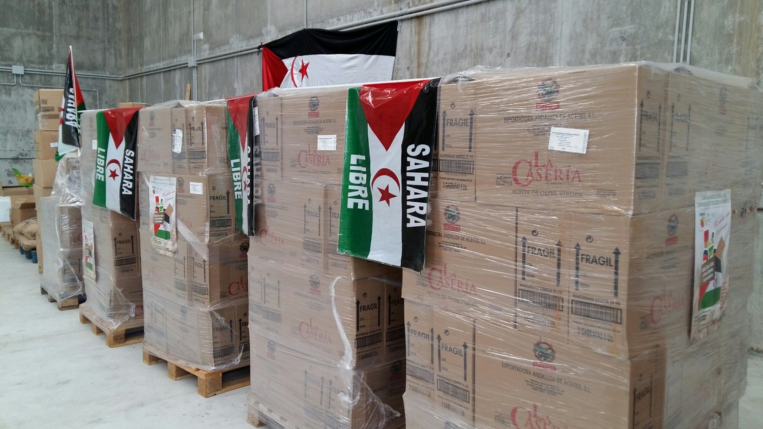 Málaga envía 23.500 kilos de alimentos a los campamentos saharahuis