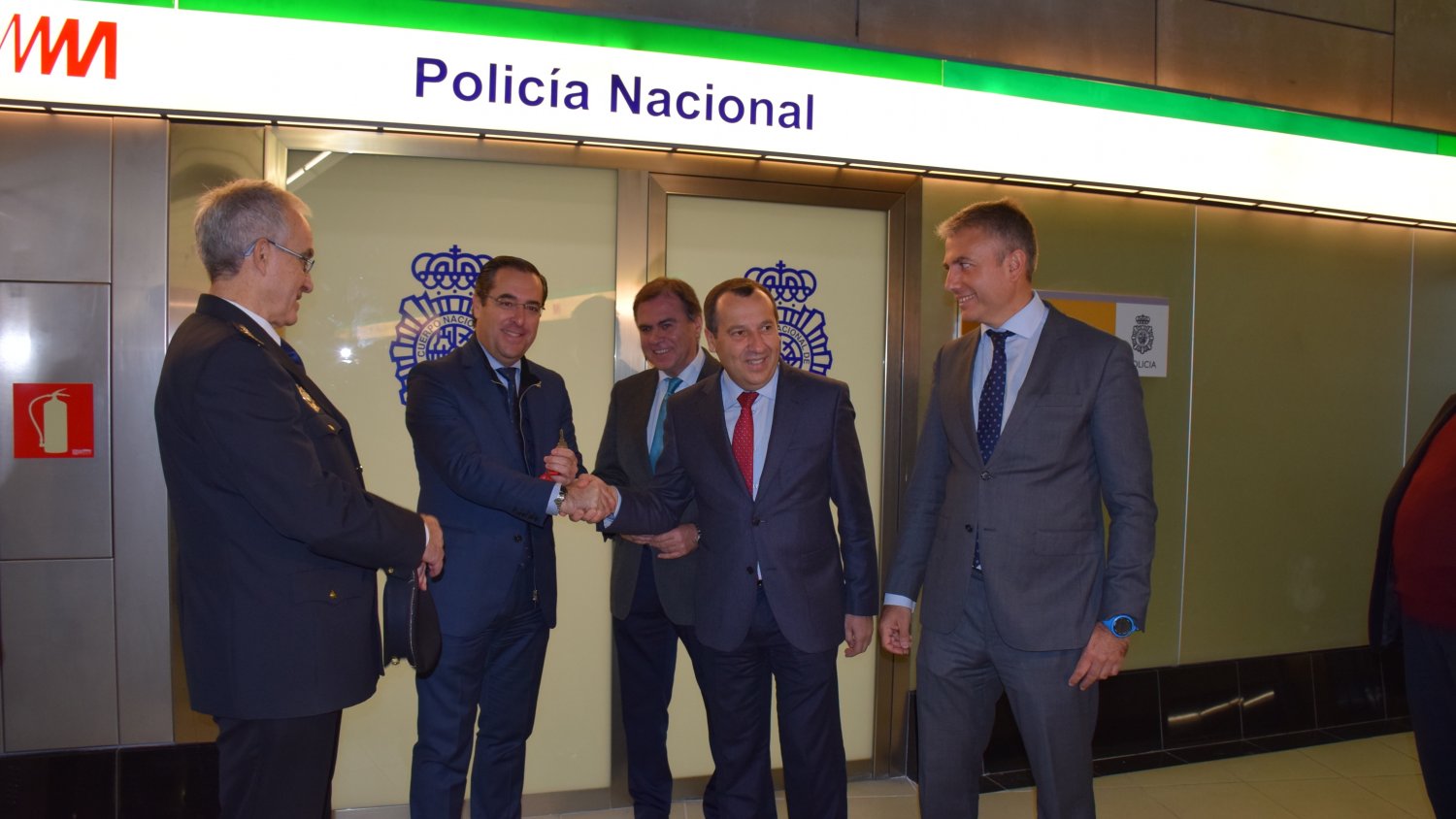 Metro de Málaga entrega las instalaciones de la Policía Nacional en El Perchel