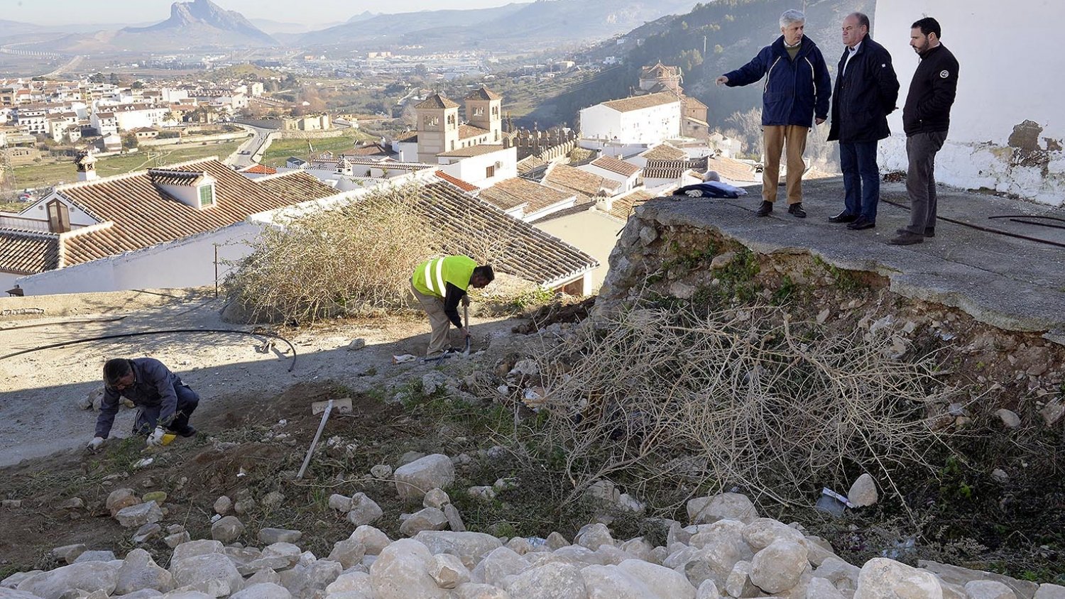 Comienzan las obras del futuro mirador turístico en Antequera