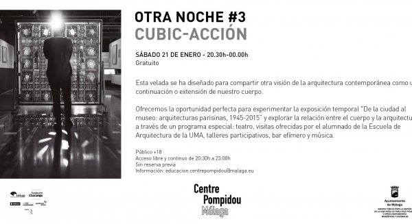 'Otra Noche' regresa al Centre Pompidou Málaga en su horario nocturno para celebrar su tercera velada