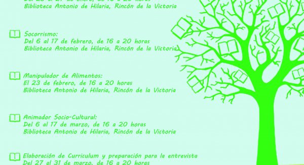 El área de Juventud de Rincón continúa el Plan de Formación Joven con la organización de cinco cursos