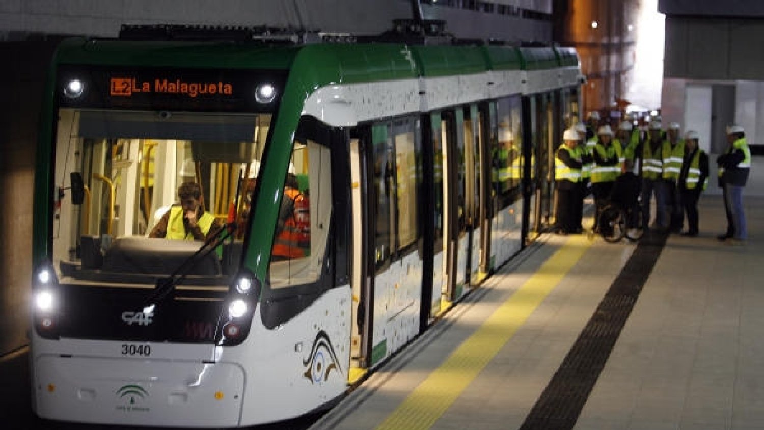 Los servicios mínimos del metro de Málaga garantizan el paso de un tren cada 12 minutos