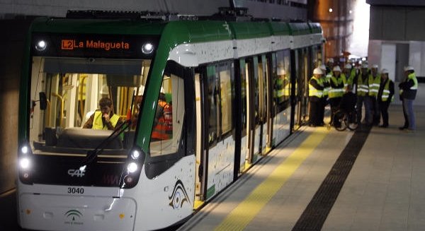 Los servicios mínimos del metro de Málaga garantizan el paso de un tren cada 12 minutos