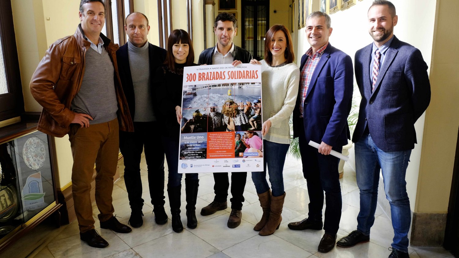 Málaga y Anantapur, unidas por la natación solidaria el Día de Reyes