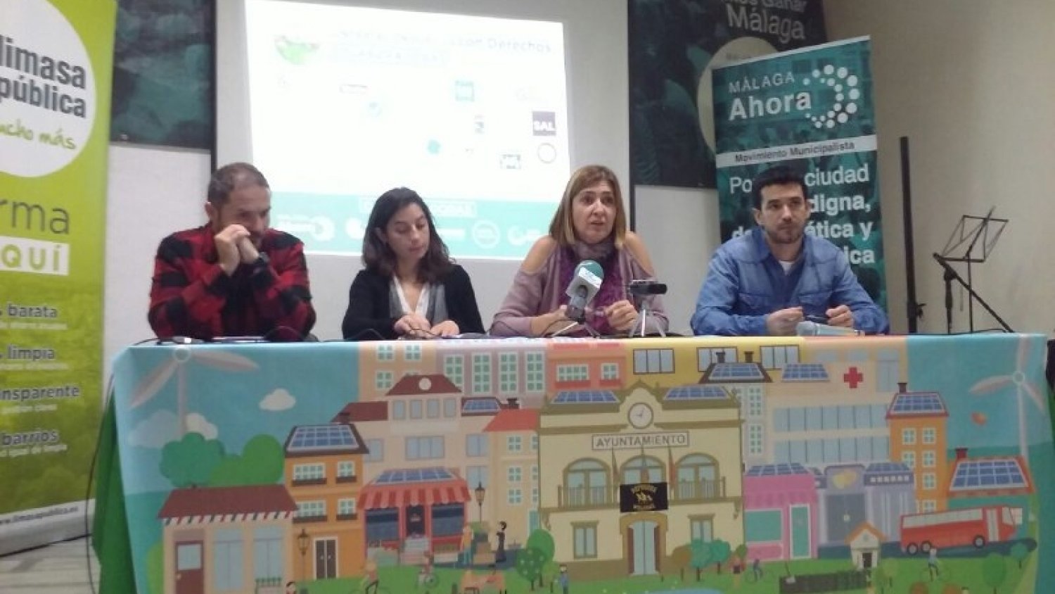 Las candidaturas del cambio se citan en Málaga por un nuevo modelo de contratación pública