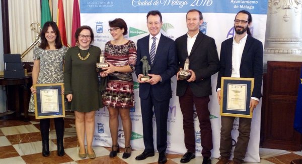 Matías Prats, Ester Luque, Isabel Ladrón y José Luis Picón, premios de Periodismo Ciudad de Málaga