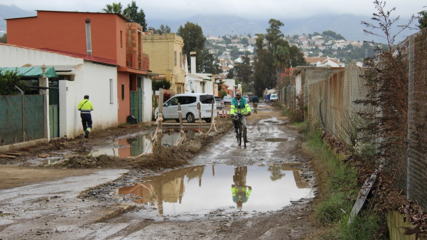 El PP de Mijas denuncia el abandono a los vecinos de La Alberquilla afectados por las lluvias