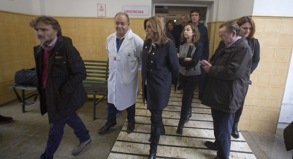 Susana Díaz asegura que las administraciones afrontarán los daños ocasionados por el temporal en Málaga y Cádiz