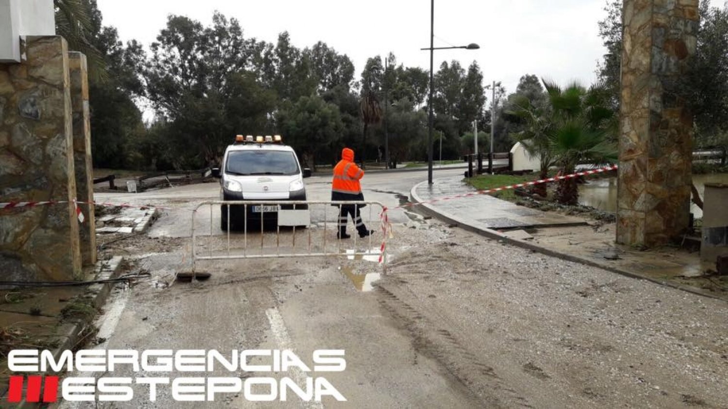 Estepona sufre las primeras inundaciones por las intensas lluvias