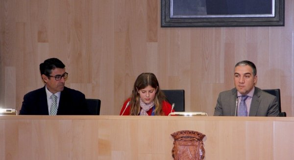 Medio centenar de alumnos de Coín participan en el pleno infantil de Diputación con motivo del Día de la Constitución