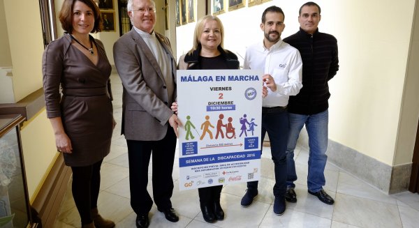Una marcha en Málaga para recordar la semana de la discapacidad