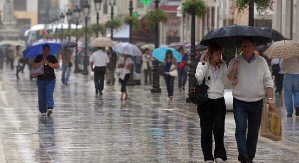 Alerta amarilla por fuertes lluvias en la provincia de Málaga
