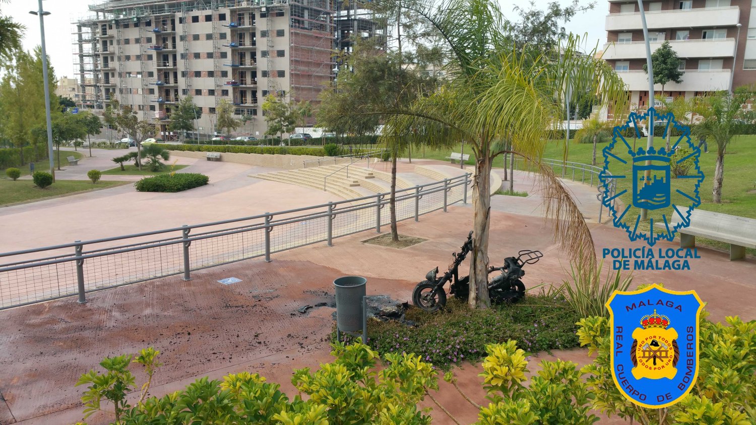 Detienen a un presunto pirómano por incendiar un centenar de neumáticos y un ciclomotor