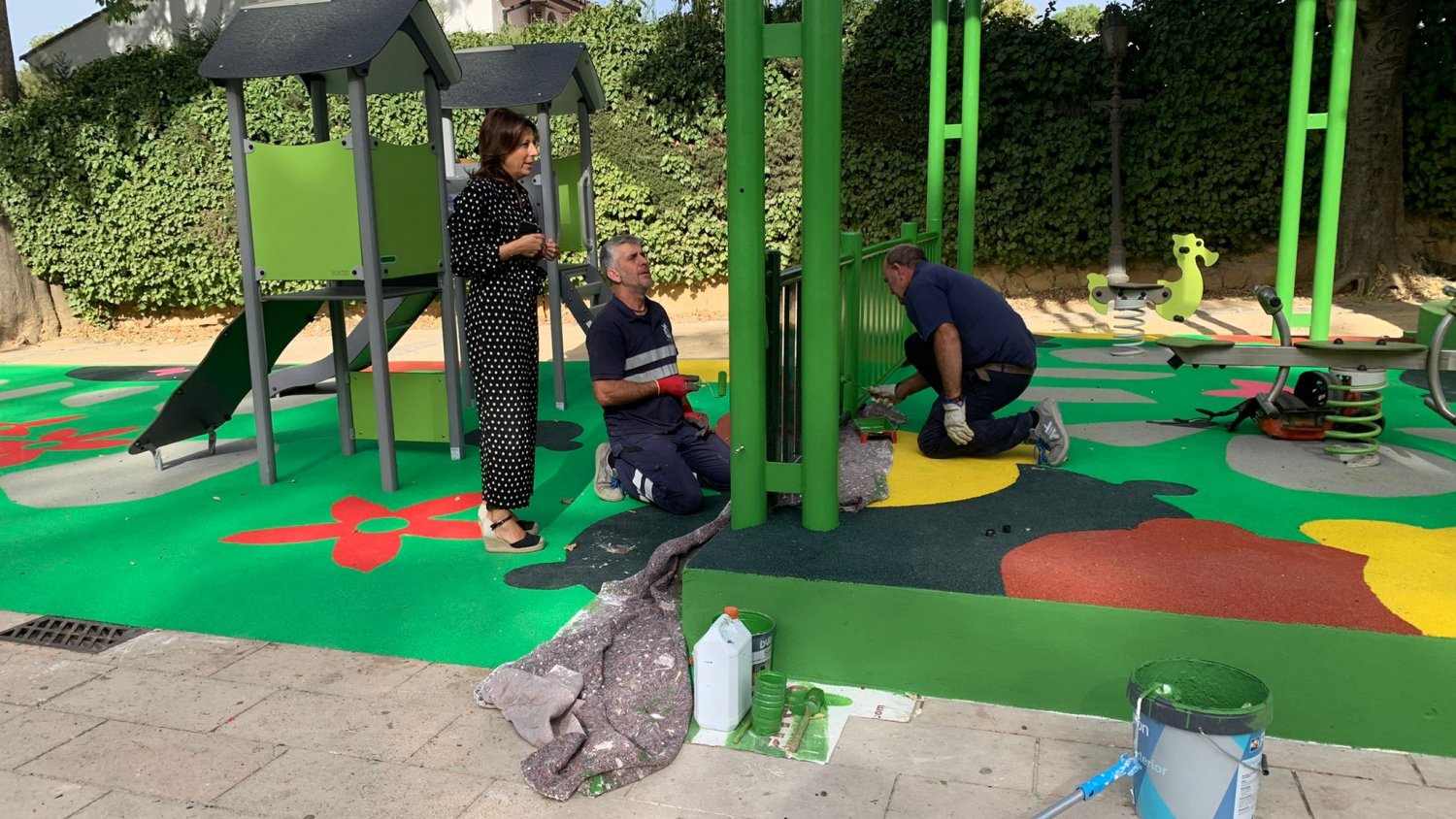 Ronda culmina la remodelación del parque infantil de La Alameda