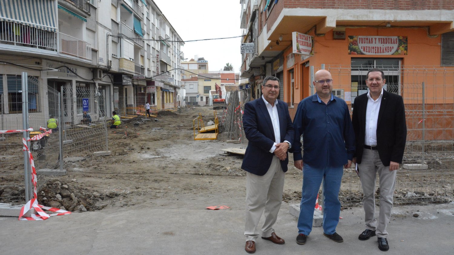 Las obras de la segunda fase de calle Princesa en Torre del Mar están previstas que finalicen en diciembre