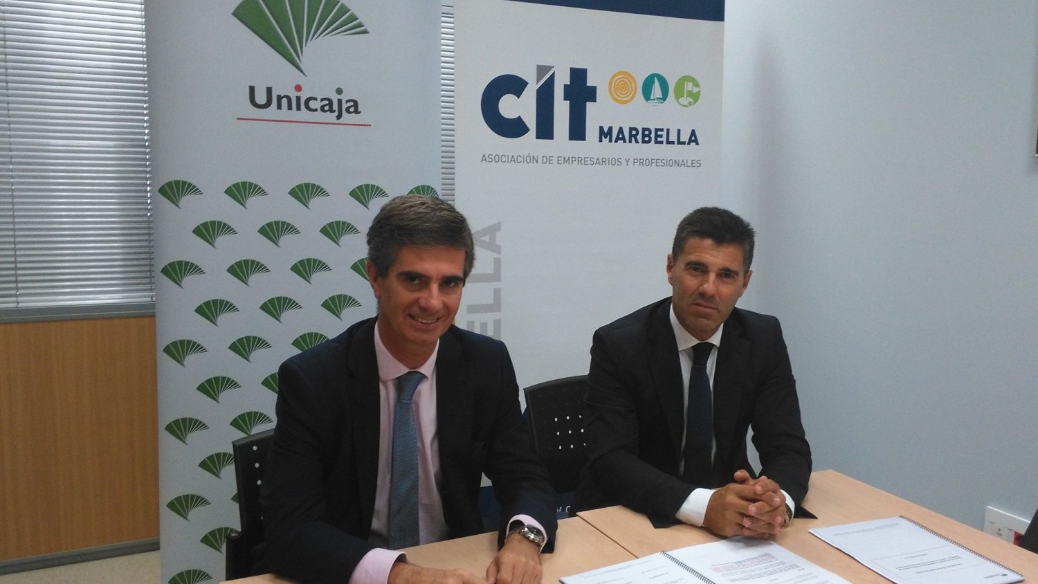 Unicaja Banco renueva un año más su apoyo a los cerca de 500 empresarios asociados a CIT Marbella