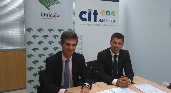 Unicaja Banco renueva un año más su apoyo a los cerca de 500 empresarios asociados a CIT Marbella