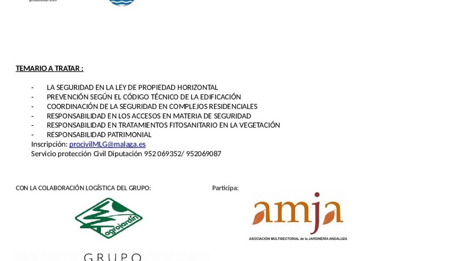 El Auditorio Felipe VI de Estepona acoge una jornada sobre protección y seguridad en conjuntos residenciales destinada a administradores de fincas