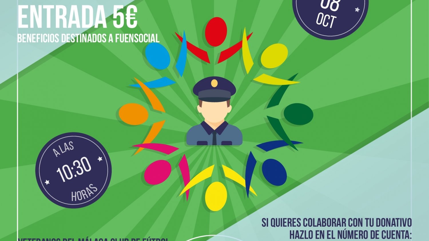 El veteranos del Málaga CF se enfrentará al FC Copenhague en un torneo benéfico de la Policía Local de Torremolinos