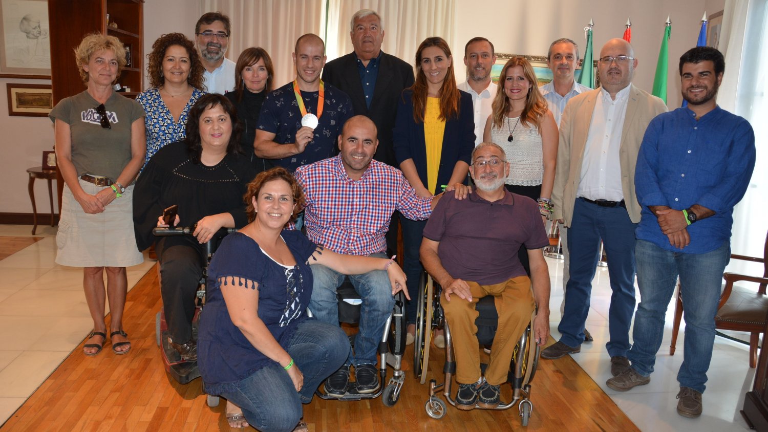 Vélez-Málaga reconoce al deportista Jesús Romero por su medalla de plata en los Juegos Paralímpicos de Río de Janeiro