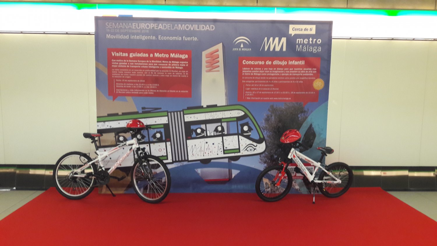 Metro de Málaga celebra la Semana Europea de la Movilidad con visitas populares y un concurso de dibujo infantil