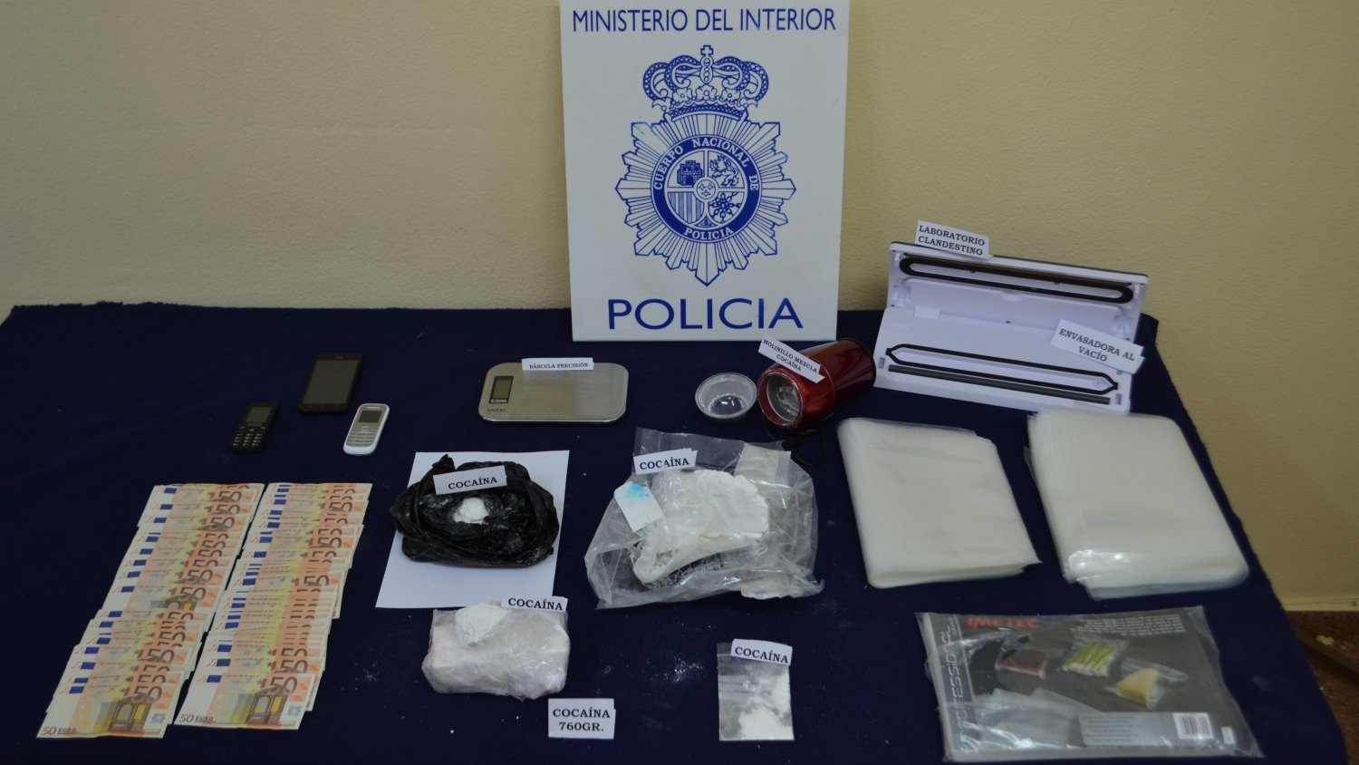 Desarticulan un grupo criminal dedicado al tráfico de cocaína