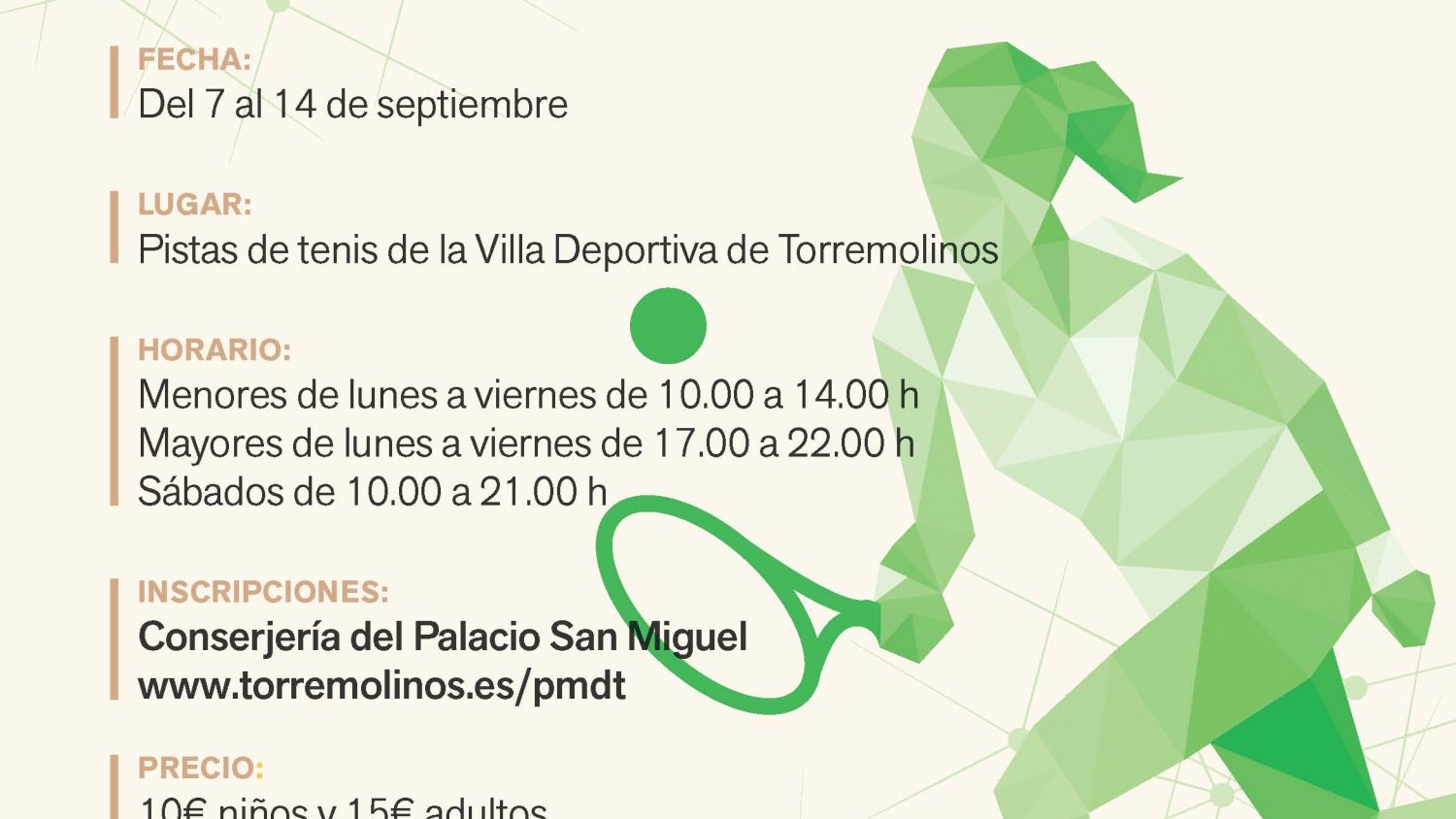Torremolinos celebrará el XV Campeonato de Tenis 2016