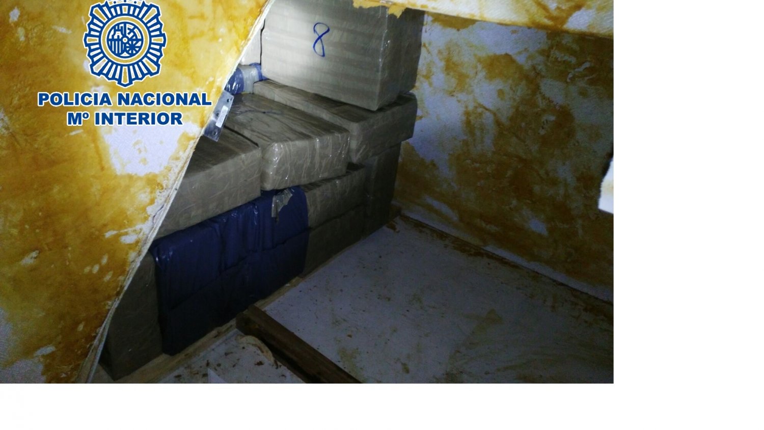 Incautan 500 kilos de hachís en una embarcación de recreo