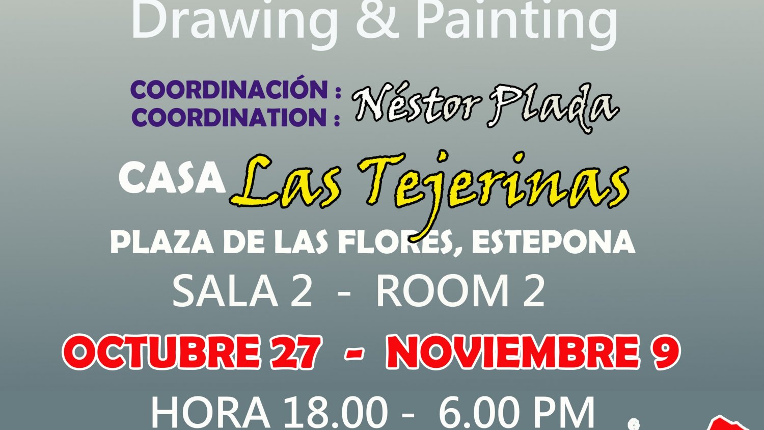 La Casa de Las Tejerinas acoge una exposición colectiva coordinada por el pintor Néstor Plada