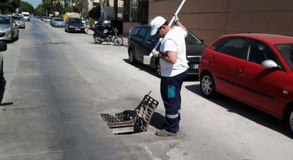 El Ayuntamiento de Málaga refuerza las tareas de control de mosquitos a ambos márgenes del río Guadalhorce