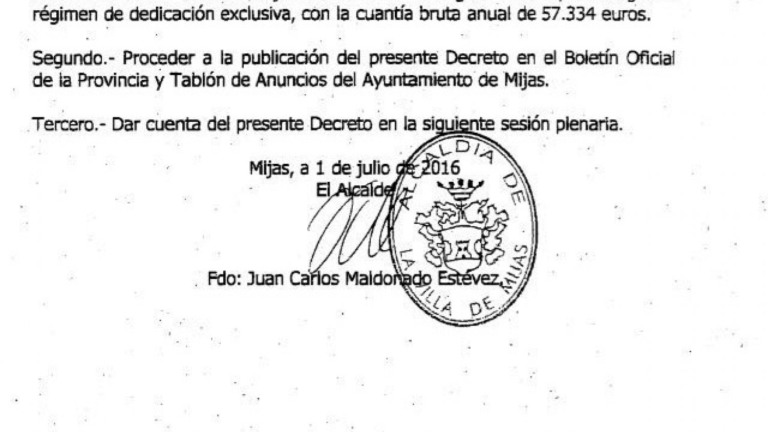 Maldonado (C's) sube el sueldo a una de sus concejales a 57.334 euros